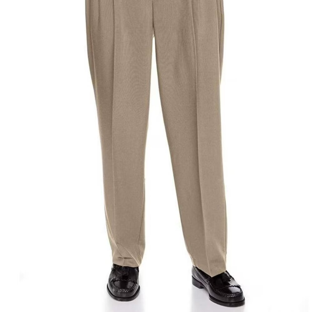 Ralph Lauren Tan 38x34 Regular Fit Stretch Material Dress Pants